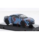 Renault Alpine A110 modellautó, 2022-es Francia Nagydíj, 1/43 méretarány, kék, piros és fekete