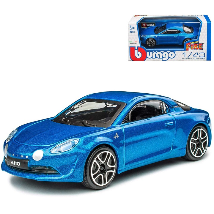 Renault Alpine A110 Cup modellautó, 1/43 méretarány, kék