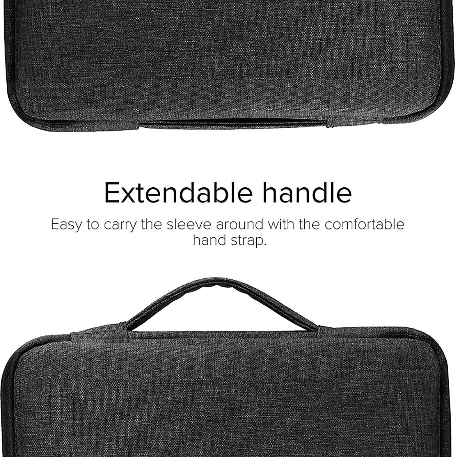 Husa laptop YANYXR V14 14 inch roz cu buzunare multiple si protectie impermeabila