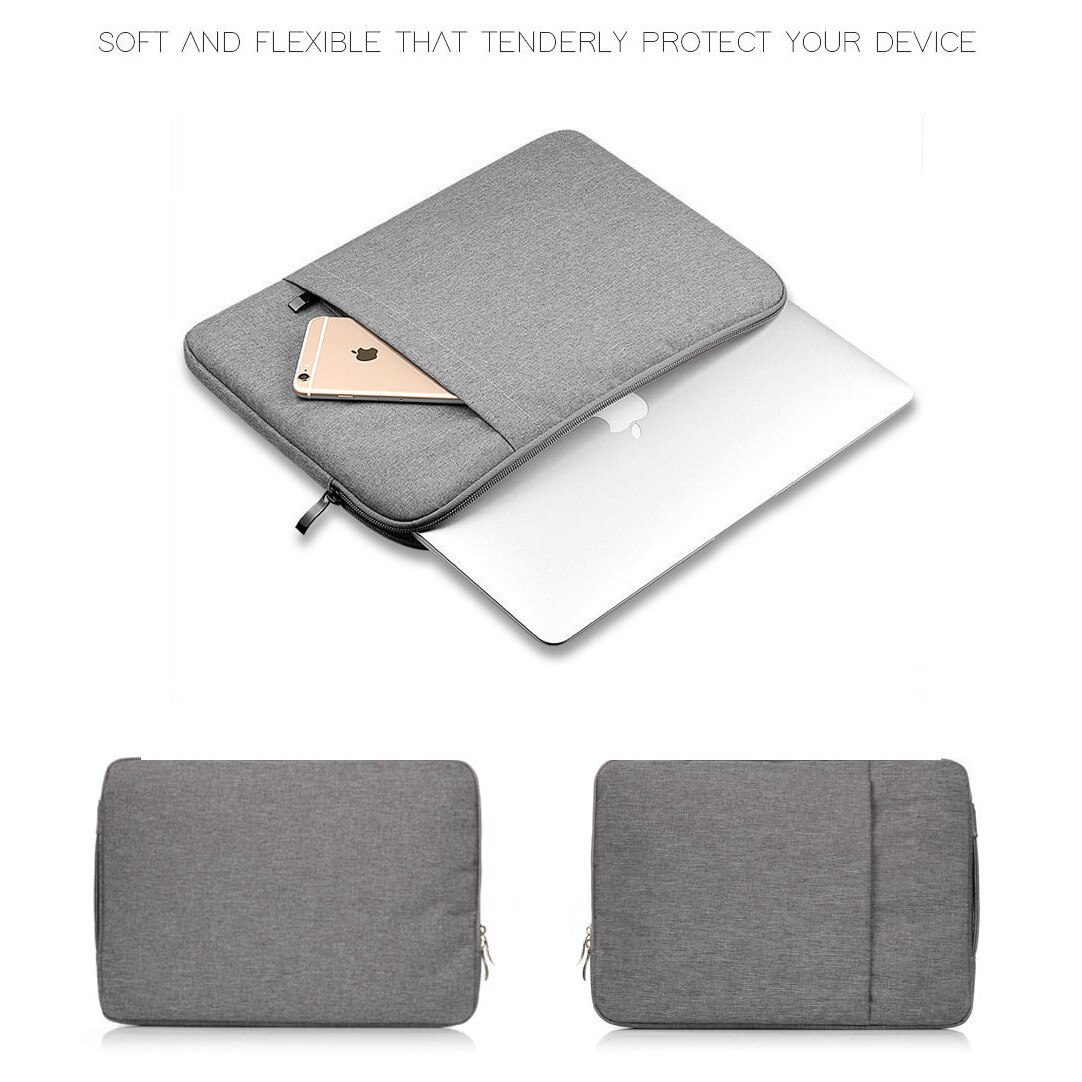 Husa laptop YANYXR 13-16 inch, impermeabila, roz rosu
