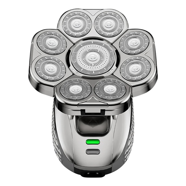 YANYXR elektromos borotva, 9 lebegő pengével, multifunkcionális, USB újratölthető, fekete