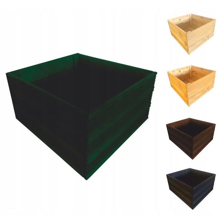 Donica Patrata Modrita Verde 50 x 53 cm - Decor Interior/Exterior