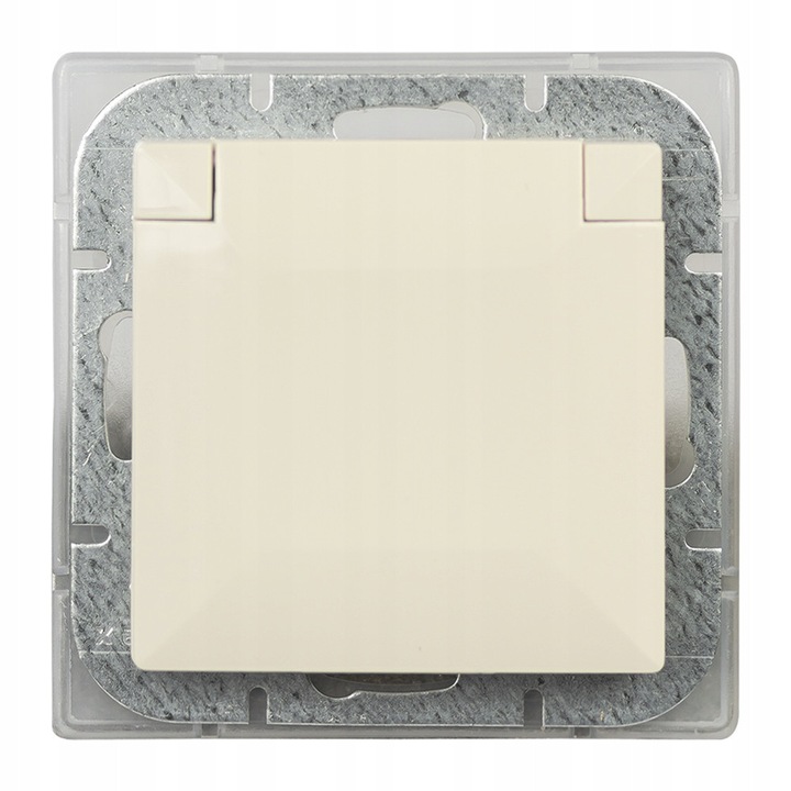 Priza electrica Abex PERLA PT-16PH, 1 loc, IP44, bej