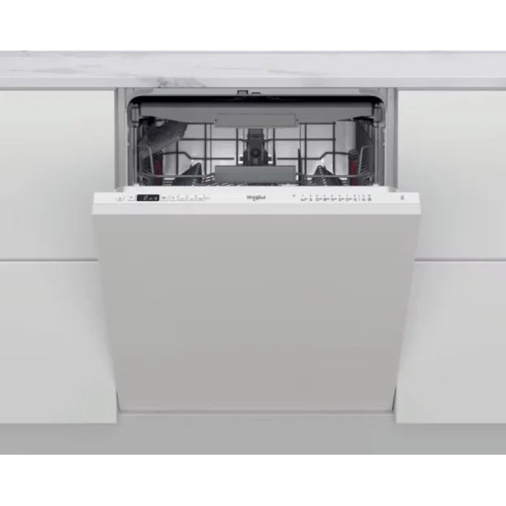 Вградена съдомиялна машина Whirlpool WH4IFC14BN6, напълно вградена, 14 комплекта, Клас C, 9 програми, 44 dB, Отложен старт, Бяла