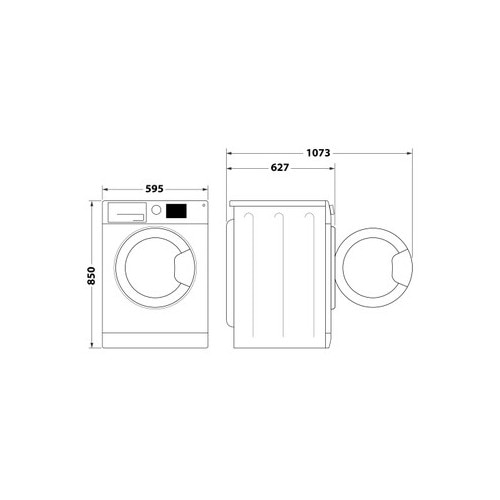 Masina de spalat rufe Whirlpool FFD 9479 BCV EE, 9 kg, 1400 RPM, Clasa A, Motor Sense Inverter, 6th Sense, FreshCare+, Steam Refresh, Alb
