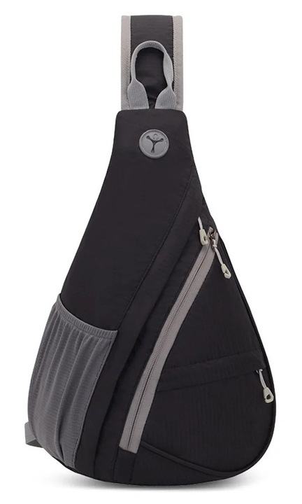 Geanta sling YANYXR multifunctionala nylon negru 25x15x8cm