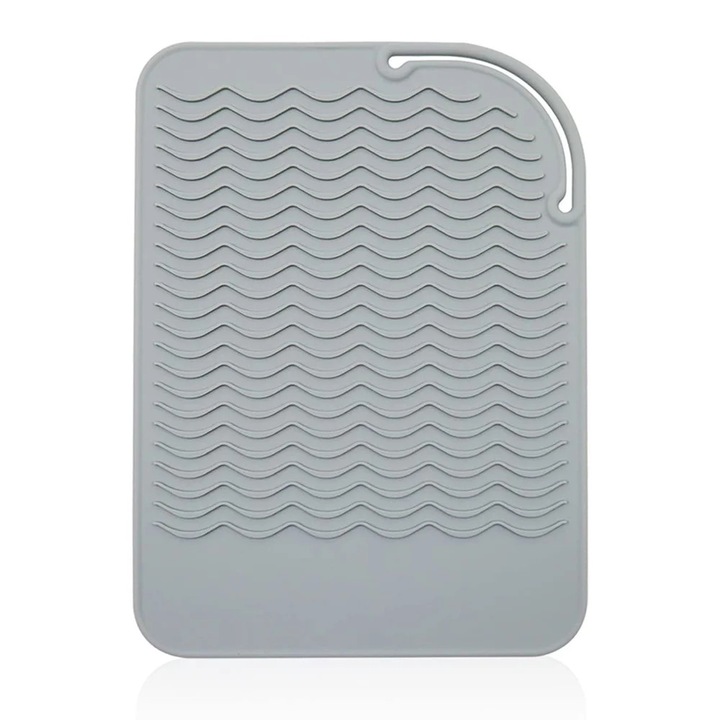 Covoras termorezistent din silicon YANYXR, flexibil, 30x20cm, negru