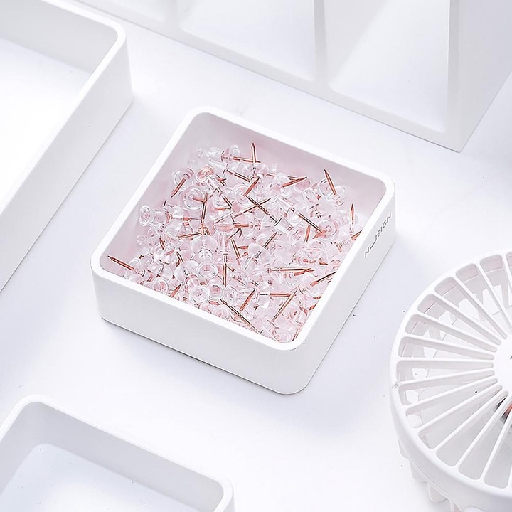 Комплект метални аксесоари за бюро rose gold 10x10x2.7cm 4 части