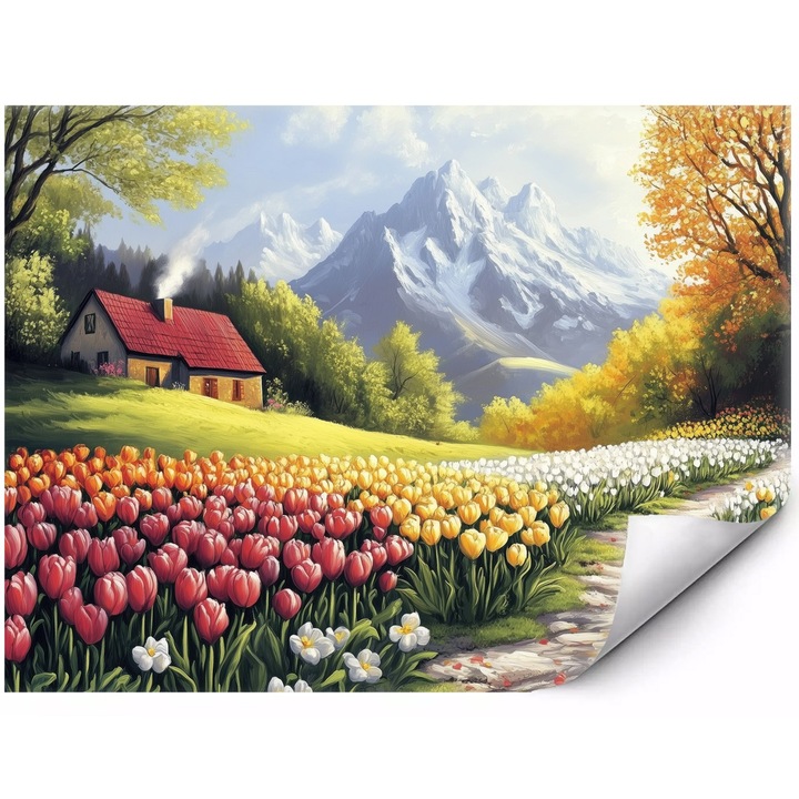 Prémium fali fotótapéta Fekete 3D hullámok arany fénnyel modern belső terekhez 350x250 cm