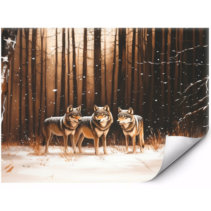 Prémium fali fotótapéta Pasztell trópusi levelek boho stílusban modern belső terekhez 250x175 cm