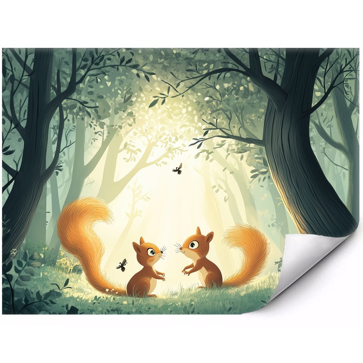 Fotótapéta Fali Glamour Kék és Arany Absztrakt Levelek Modern Belső Terekhez 350x250 cm