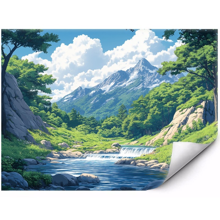 Színes zöld növények fali fotótapéta 400x280 cm