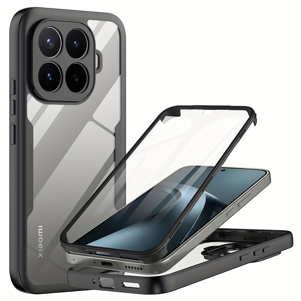 Set 360: Husa cu folie integrata pentru Xiaomi 17T Pro Protectie 360 fata / spate - negru