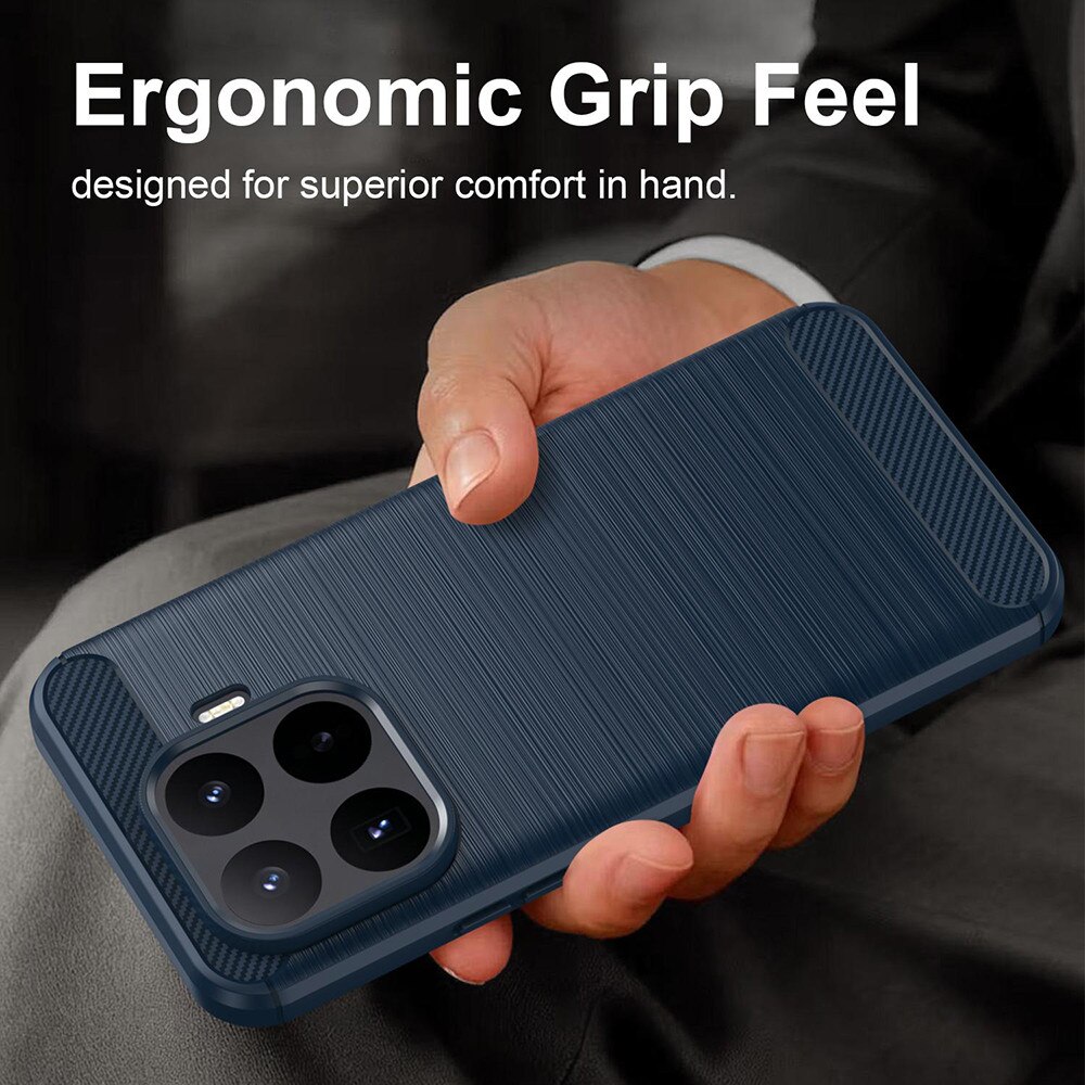 Husa pentru Xiaomi 17T Pro - Techsuit Carbon Silicone - Blue