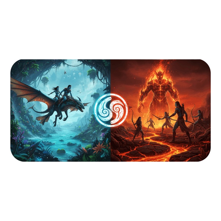 Mousepad Deskmat Avatar Fire and Ash 800x400x4mm margini drepte cusute Oktane