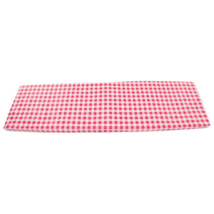 Piknikasztal huzat, piros, 200x90x0.1cm, PVC flanel