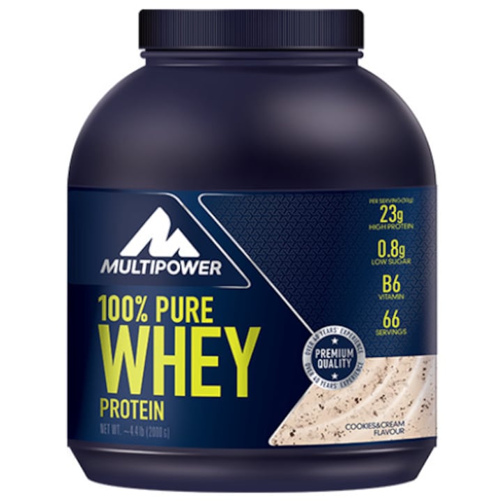 100% Proteina Pura Whey - 2000g - Cookies & Cream