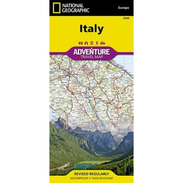 Italy Adventure Travel Map, National Geographic Maps (Manufactured by)