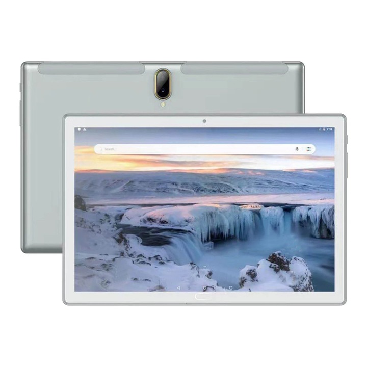 Tableta Android YANYXR 10.1 inch, 2GB RAM, 32GB, argintiu, 24x16.2cm