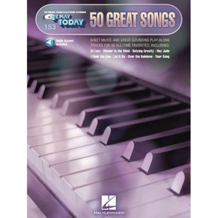 50 Great Songs: E-Z Play Today Volume 153 with Play-Along Audio Tracks!, Hal Leonard Publishing Corporation (Created by)