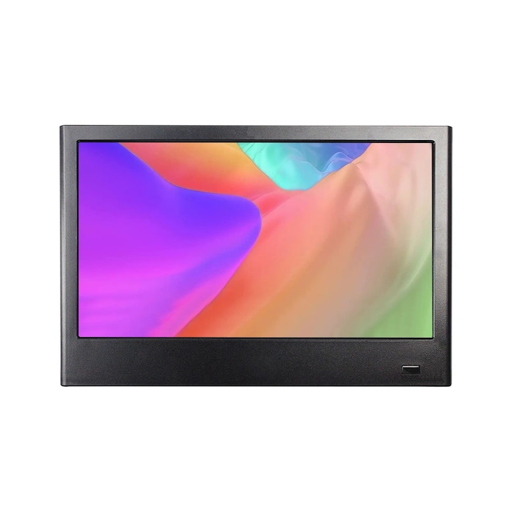 Monitor portabil 7 inch YANYXR, IPS, negru, 19.5x15x10cm