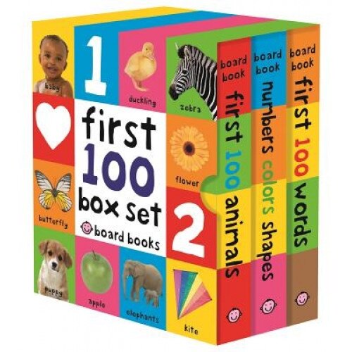 First 100 Boxset (3 Small Board Books Without Padded Cover), Roger Priddy (Author)