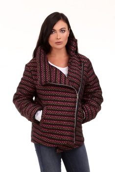 Geaca dama, MARYETT, Jacqueline, Marimea S-M, Bumbac, Imprimeu abstract, Multicolor Geaca dama, MARYETT, Jacqueline, Marimea S-M, Bumbac, Imprimeu abstract, Multicolor