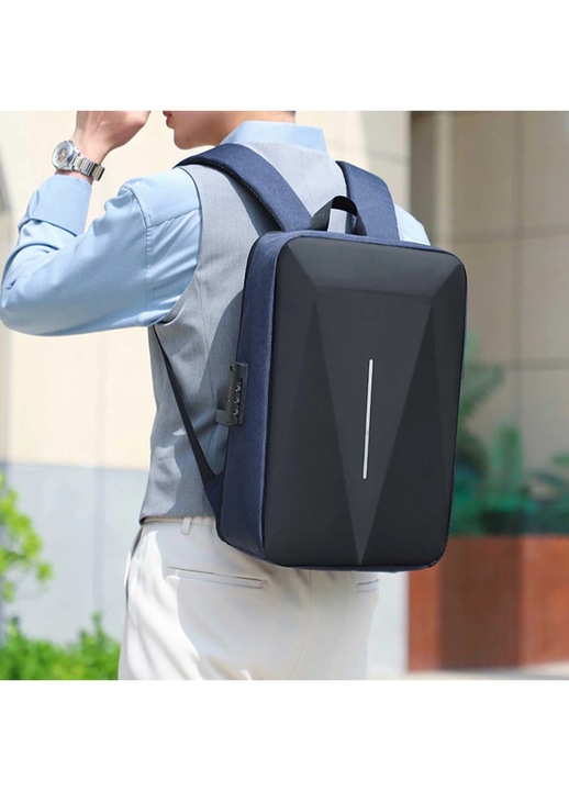 Rucsac business YANYXR albastru 45x28x8cm capacitate mare multifunctional