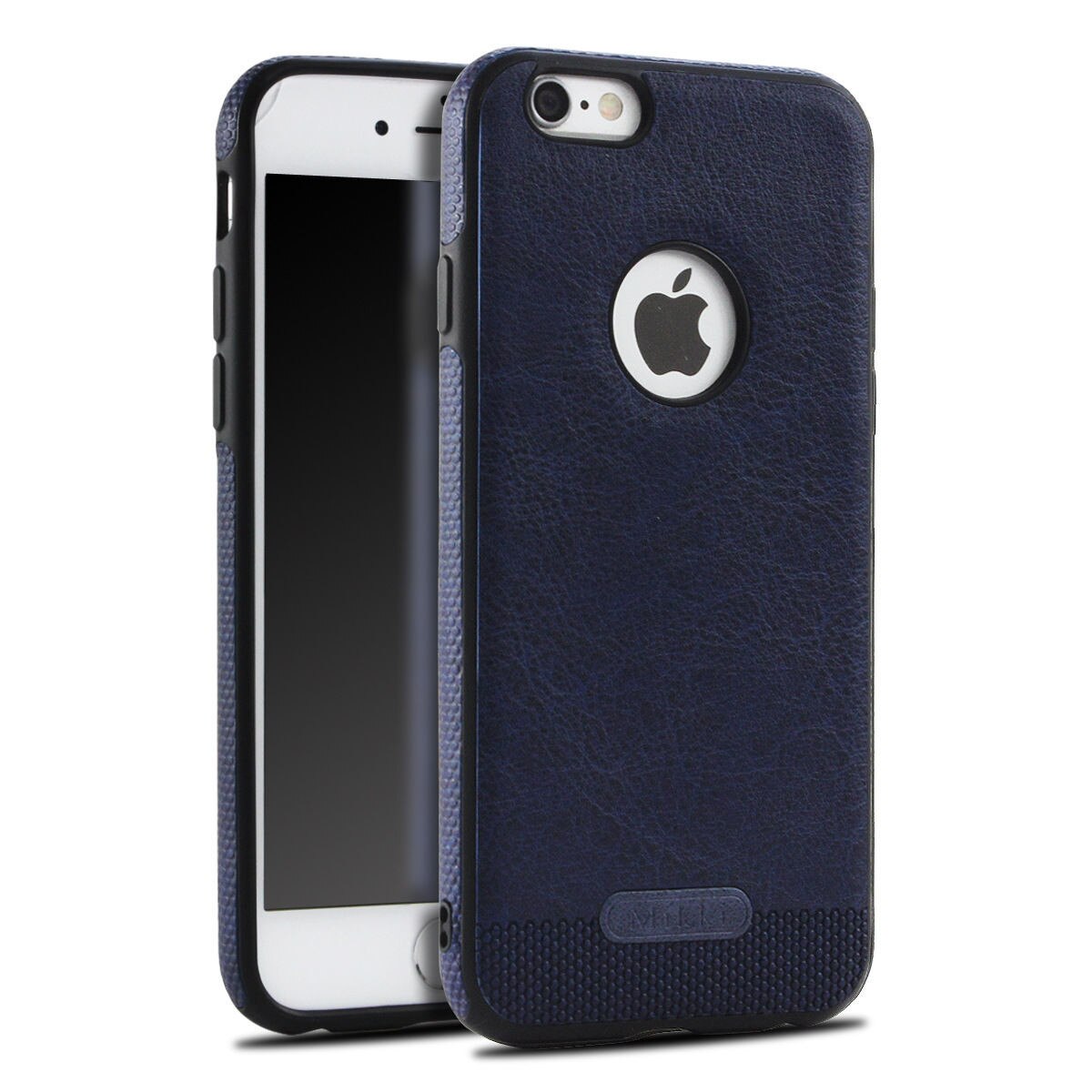 Husa de protectie iPhone 8/iPhone 7, Leather, Dark Blue