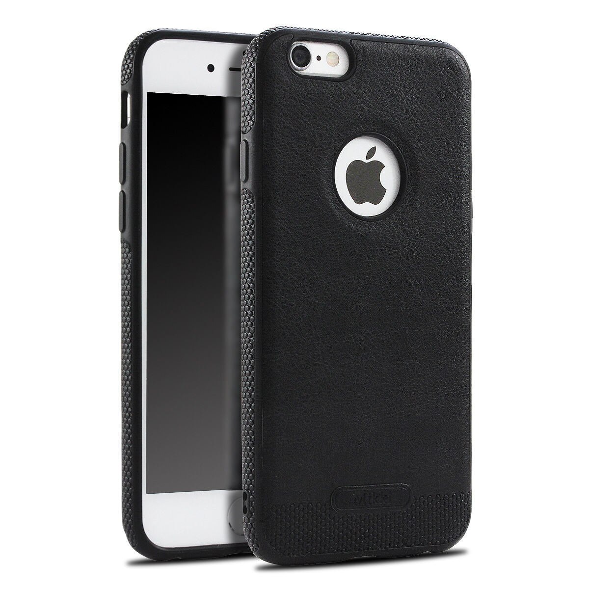 Husa de protectie iPhone 8/iPhone 7, Leather, Negru