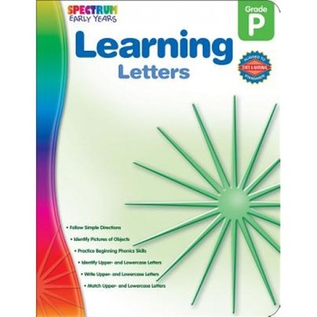 Learning Letters, Preschool, Spectrum (Manufactured by) Learning Letters, Preschool, Spectrum (Manufactured by)