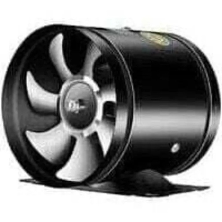 Ventilator axial de evacuare cidiscount-xwx-260814-797, 20W, bidirectional (tub drept), carcasa metalica, silentios, negru