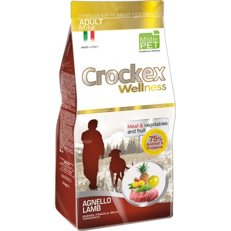 Hrana uscata pentru caini Crockex Wellness, Adult Mini, Lamb&Rice, 7.5Kg