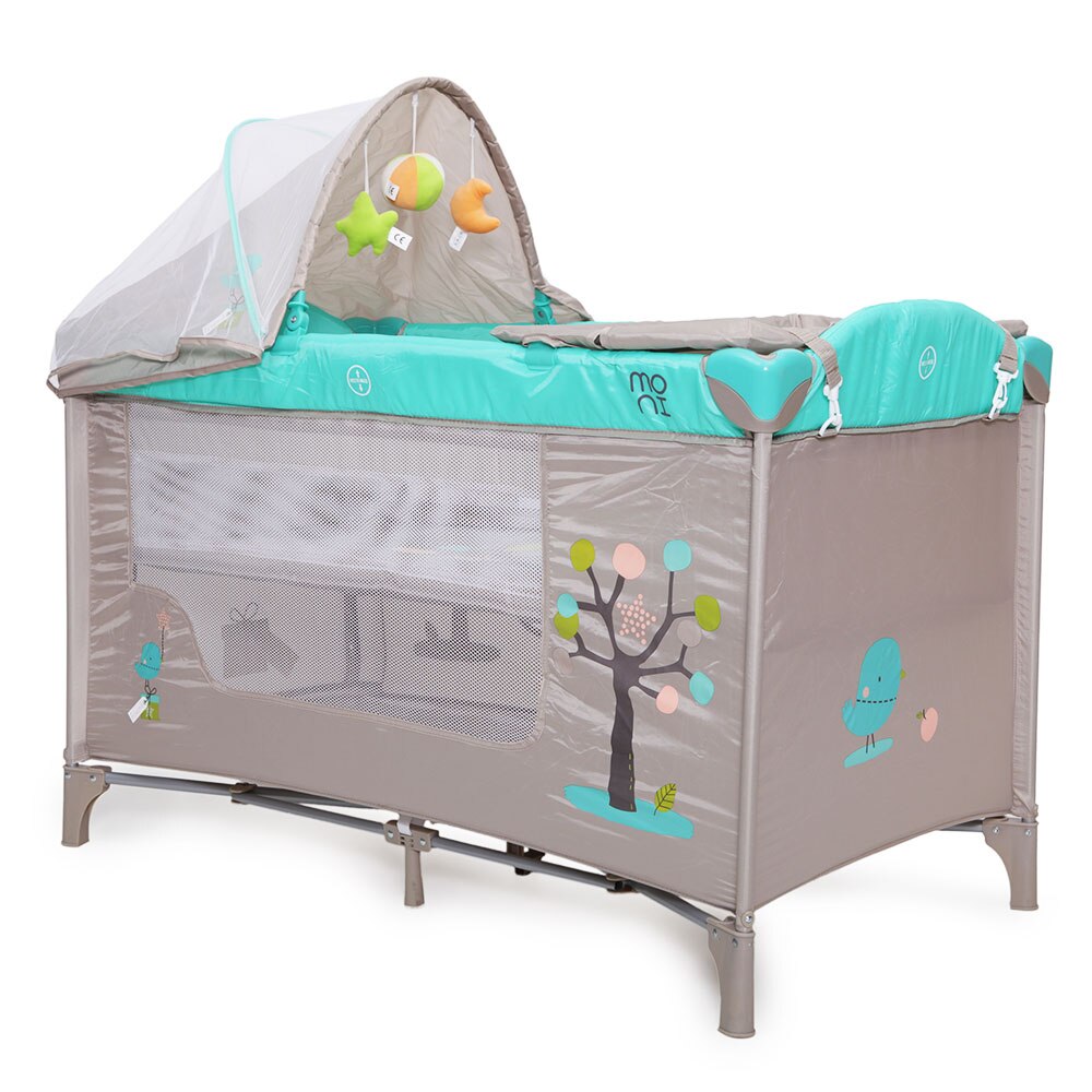 Patut pliabil cu doua nivele Friend Green