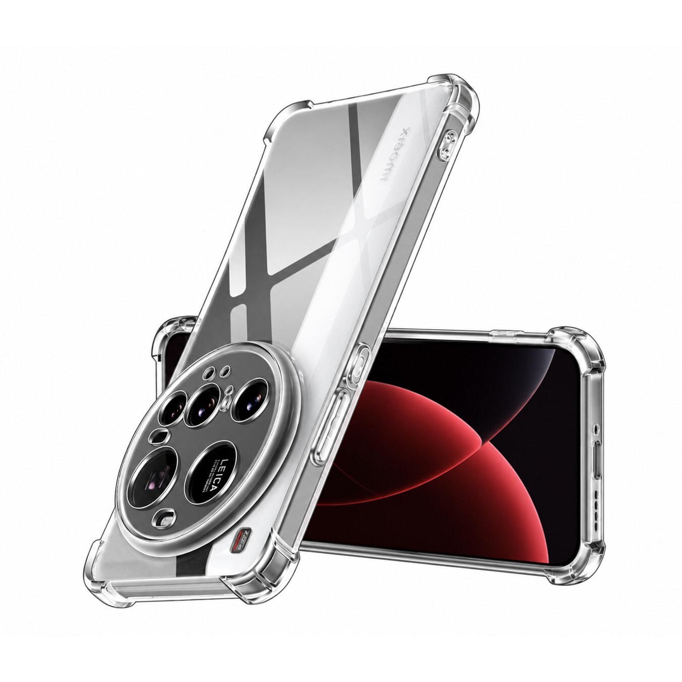 Husa protectie Mat-Tech compatibila cu Xiaomi 15 Ultra, Protectie Camera, Margini ridicare Ecran, Colturi anti-soc, Rezistenta la impact, Transparenta