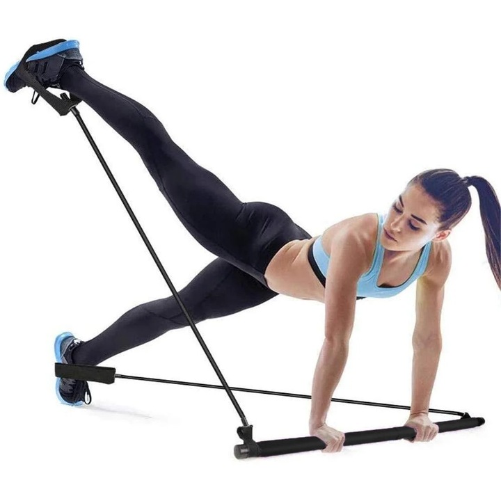 Baston Pilates YANYXR negru mov, spuma NBR elastica, 92cm