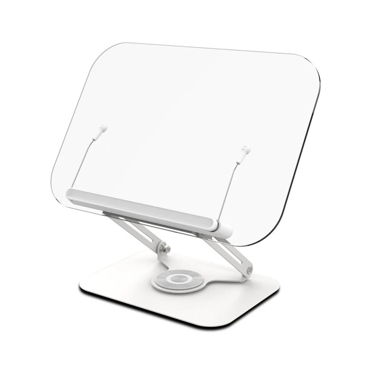 Suport carte si tableta YANYXR, acrilic, rotativ 360°, 34cm