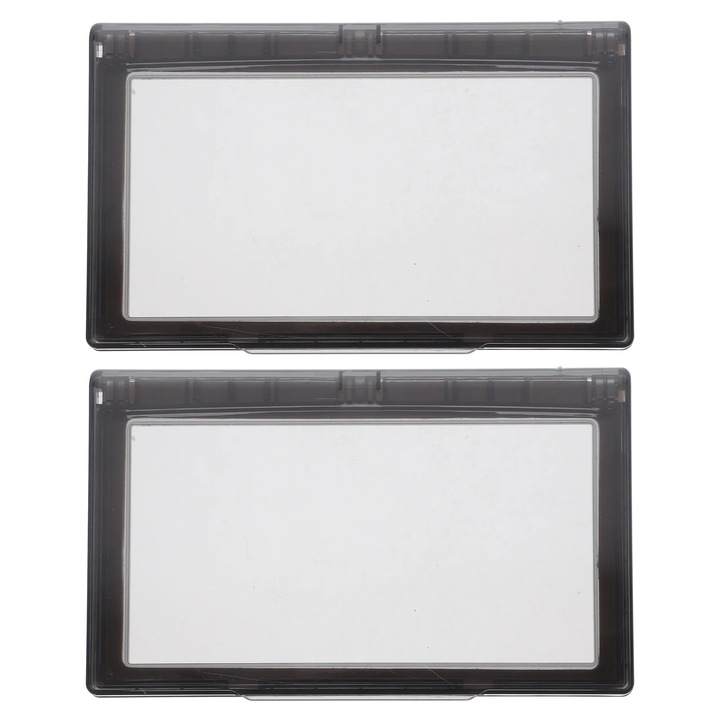 Capac protector pentru priza dubla ZYBLSSBB LSM2xh2378-BCS0150408, ABS, rezistent la apa, deschidere 110°, negru, 20.2 x 12 x 2 cm, set 2 buc.