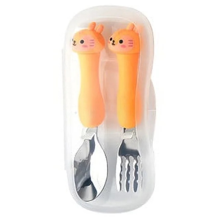 Set tacamuri copii YANYXR inox, lingura furculita, 14.7x3cm