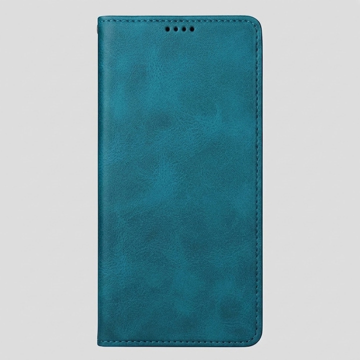 Husa pentru Honor 600, PU Leather Flip Wallet, Piele ecologica, 4 buzunare card si cash, Functie stand, Acoperire completa, Decupaj difuzor apeluri, Protectie 360 de grade, Tip carte, Verde