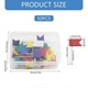 Set pioneze colorate multifunctionale 50 buc multicolor 1x1.9x3.4cm
