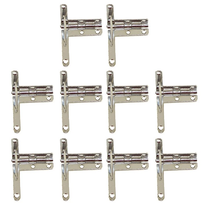 Set 10 balamale YANYXR 30x33mm unghi 90 grade, metal, multicolor