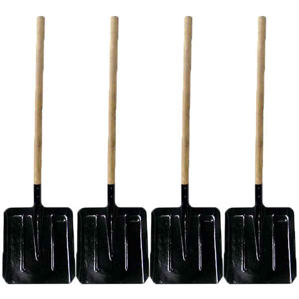 Pachet 4 bucati - Lopata zapada ruseasca neagra cu coada lunga