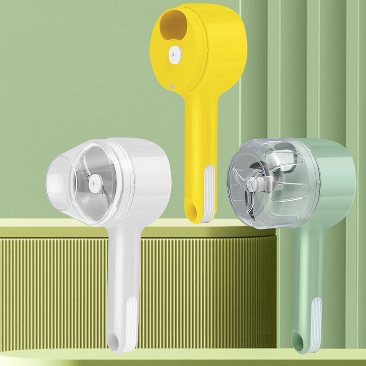 Set tocator electric portabil 3 in 1 YANYXR, verde-galben-alb, 20.5x9.5x8cm
