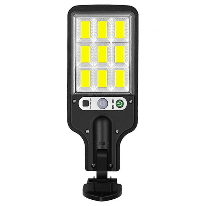Lampa solara de gradina, senzor miscare, rezistenta la apa, 9.5x23.5cm