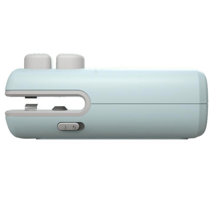 Sigilant pungi portabil mini cu cutter albastru 15x3cm set