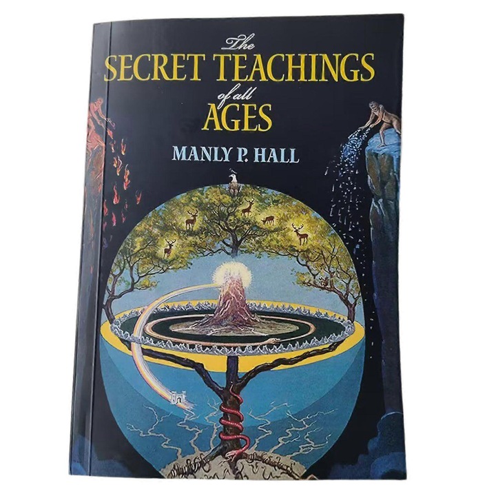 Carte spiritualitate, The Secret Teachings of All Ages, 23x16x3.5cm, galben