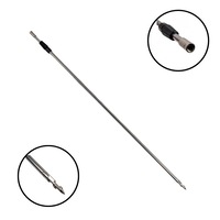Suport pentru lanseta FishEdge ZJ01, pichet telescopic din Inox, lungime 75-150cm, filet universal