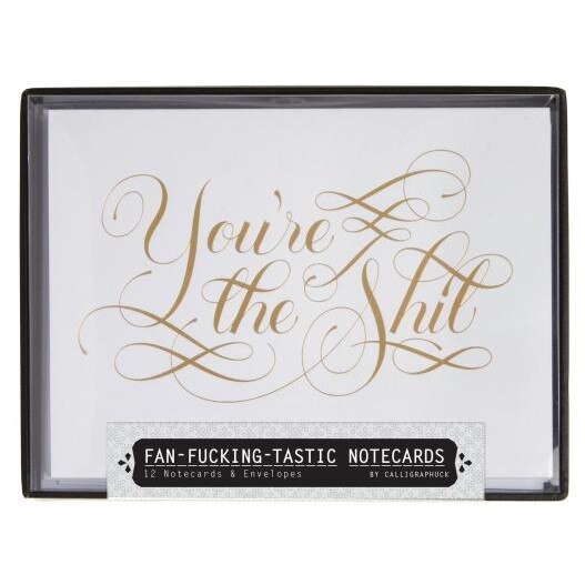 Fan-Fucking-Tastic Notecards: 12 Notecards & Envelopes, Calligraphuck (Author)