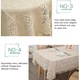 YANYXR bézs boho makramé asztalterítő 30x180cm rojtokkal